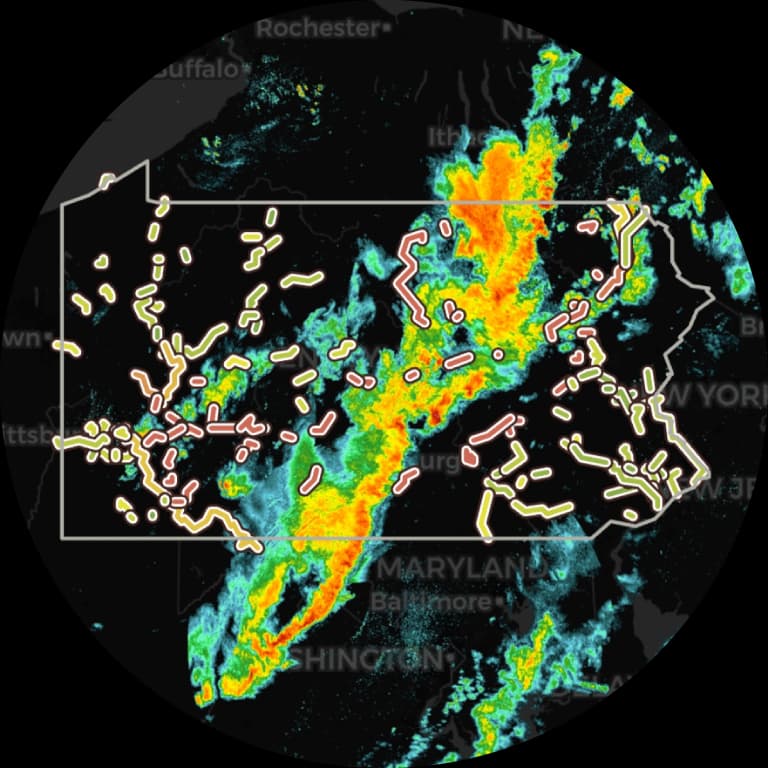 Live state-wide radar to see the big picture